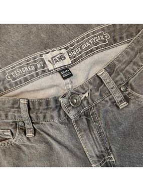 Vans V66 Slim Straight Jeans 30x32 Gravel Grey Stovepipe Skate Denim‎
